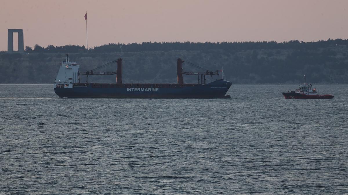 anakkale Boaz'nda gemide yangn