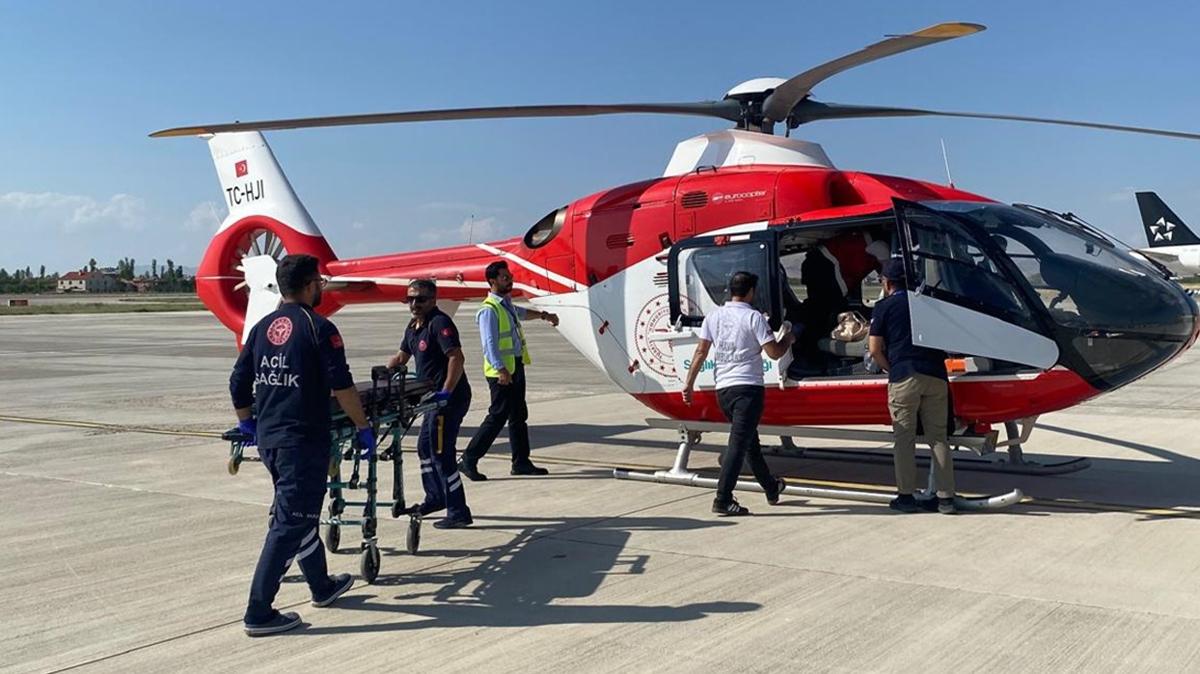 Diyabet hastasnn yardmna ambulans helikopter yetiti