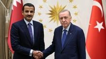 Bakan Erdoan, Katar Emiri eyh Al Sani ile grt... Gndem: ran-srail