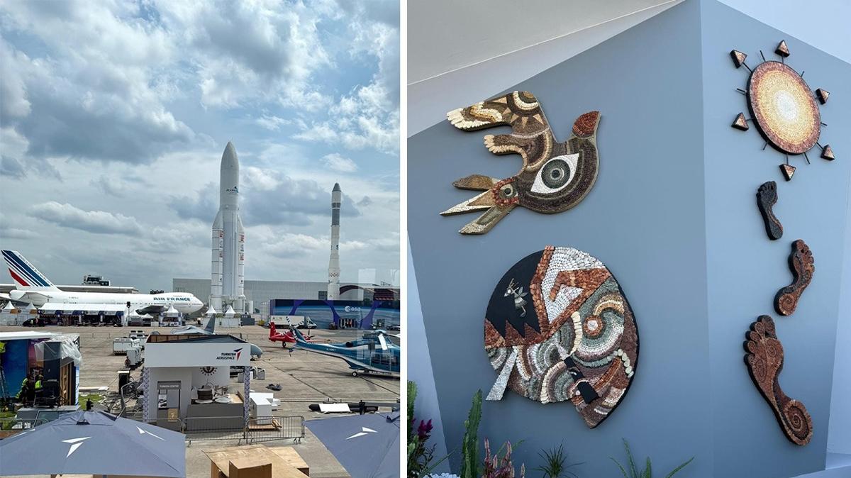 55. Uluslararas Paris Air Show TUSA standnda sanat rzgr esiyor