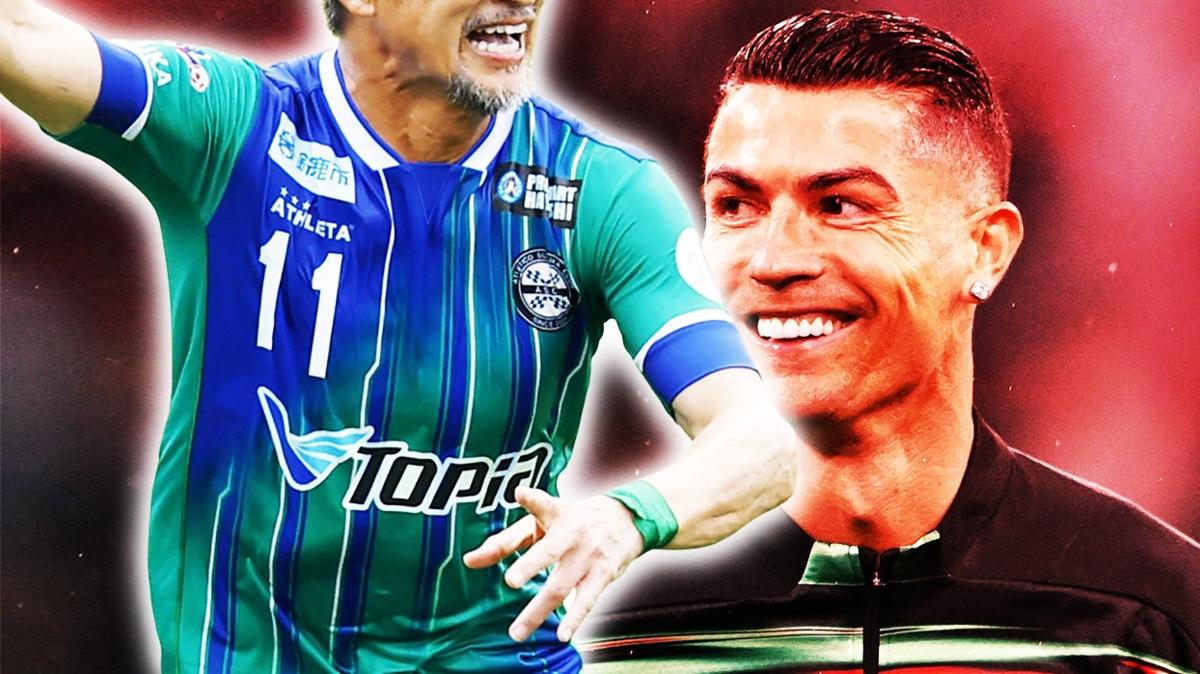 Herkes Ronaldo sand! Dnyann en yal futbolcusu belli oldu: 58'lik santrafor Kazuyoshi Miura