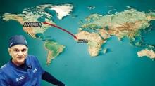 11 bin km'den kanseri yendi... Cerrah Florida'da hasta Afrika'da