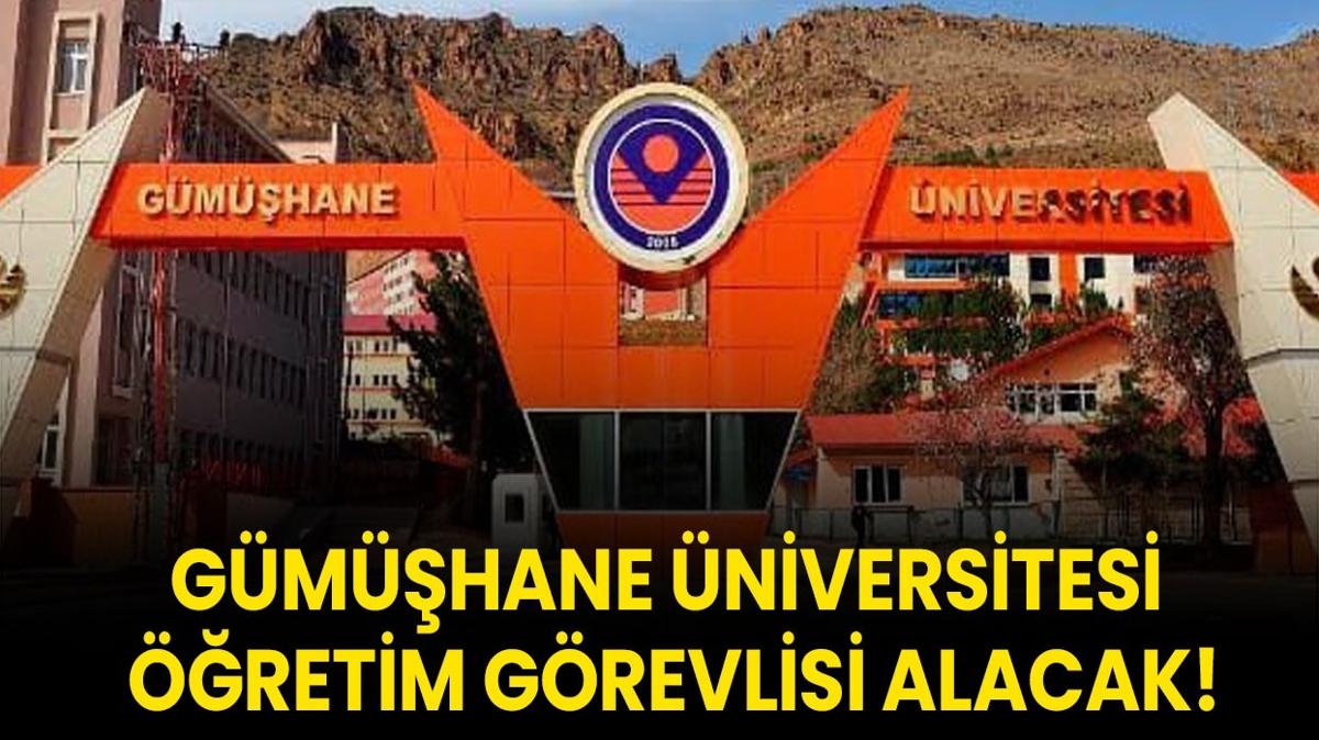 Gmhane niversitesi retim Grevlisi alacak!