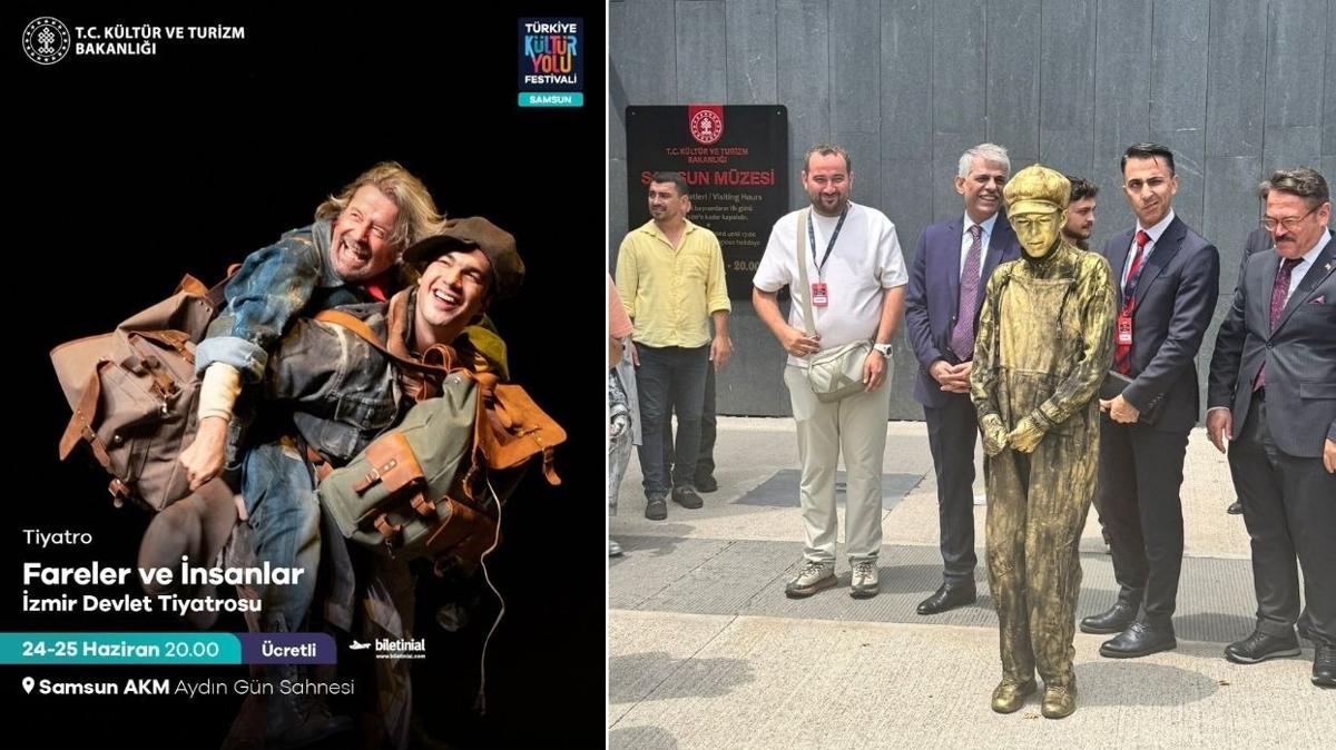 9 gn srecek festivalde Samsunlular sanata doyacak