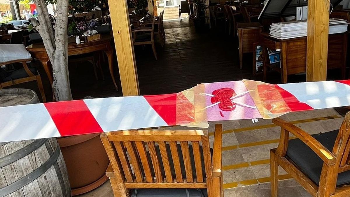 Tepki eken grntlerin ardndan dmeye basld! Marmaris'te 20'den fazla iletme kapatld