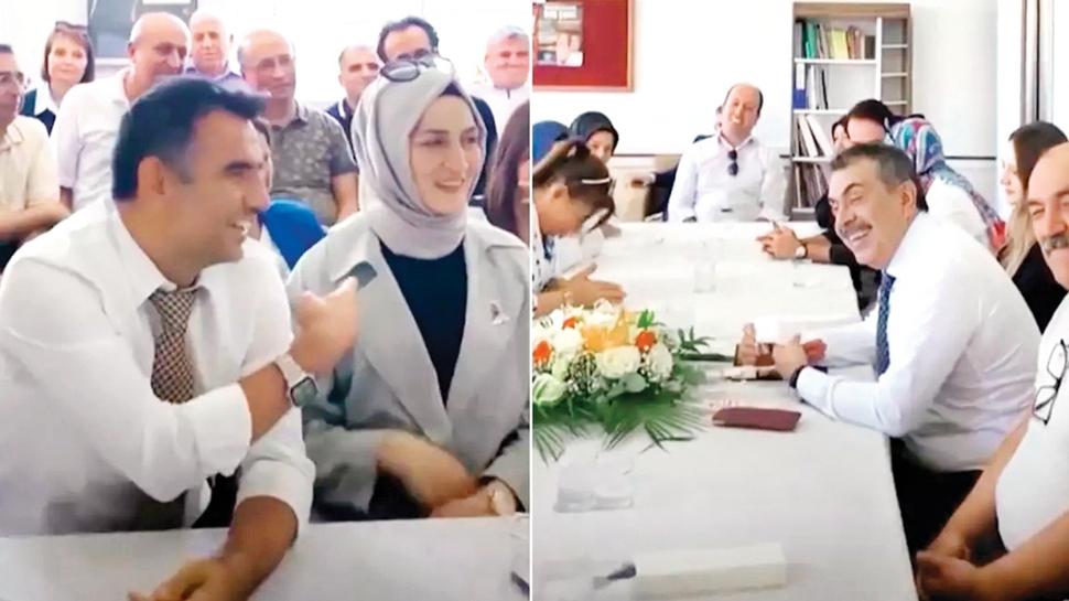 7 ocuklu retmen ifte Bakan jesti
