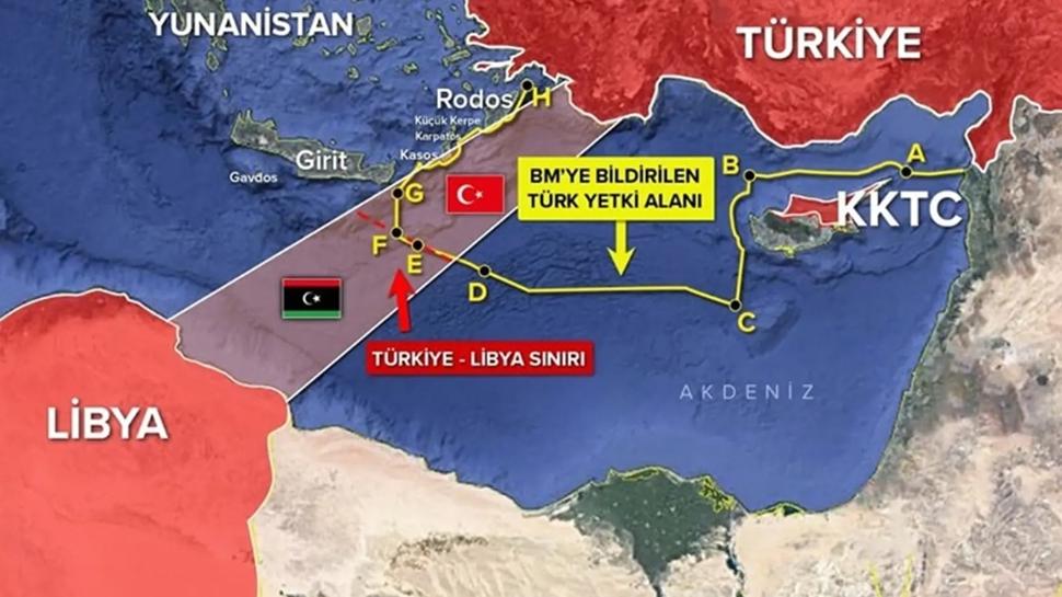 Dou Akdeniz'de yeni cephe! Libya'dan Atina'ya Trkiye destekli tepki