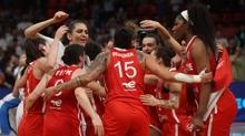 A Milli Kadn Basketbol Takm, yar final iin talya karsnda