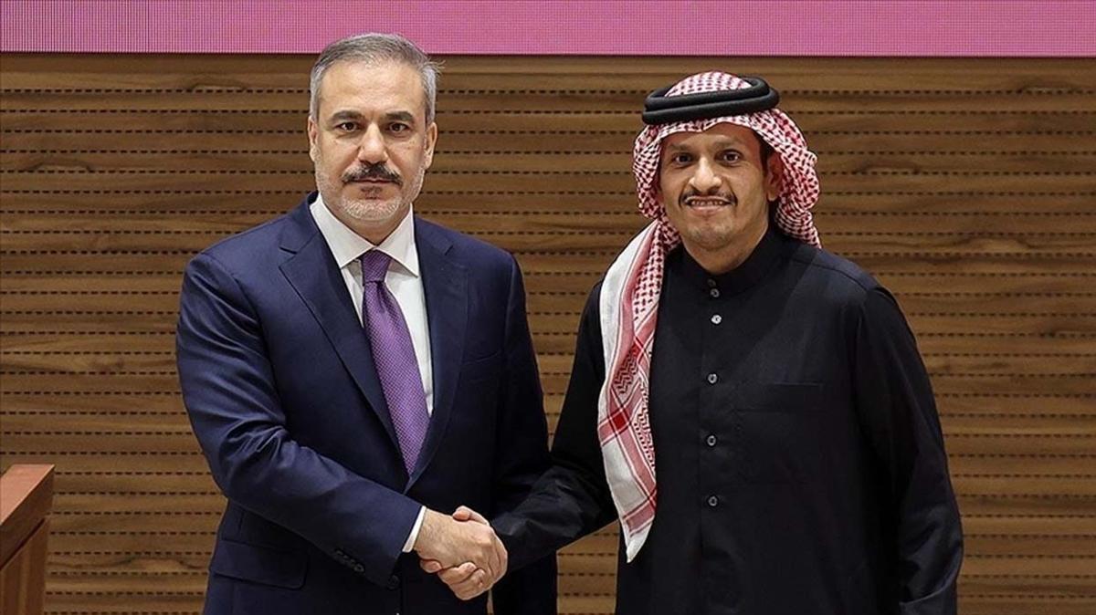 Bakan Fidan, Katar Babakan Al Sani ile telefonda grt