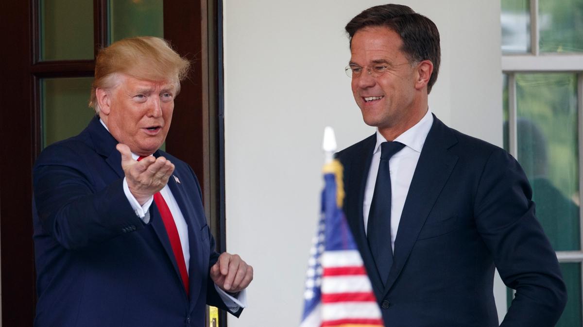 Trump Rutte'nin tebrik mesajn ifa etti... Ekran grntsn paylat