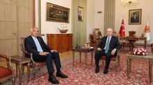 TBMM Bakan Kurtulmu, Bakan Ersoy ile bir araya geldi