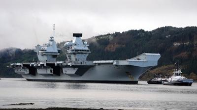 54 yl sonra bir ilk! HMS Prince of Wales yola kt