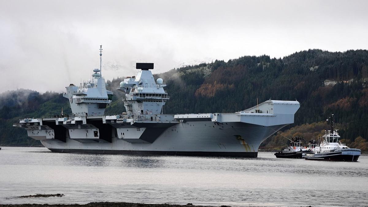 54 yl sonra bir ilk! HMS Prince of Wales yola kt