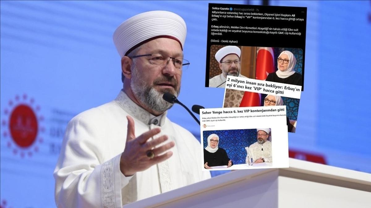 Szc'den irkin iftira! VIP hac yalan rtld
