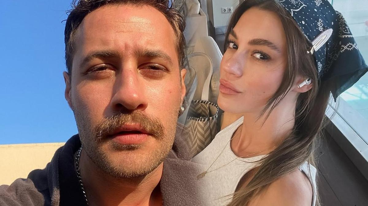 Ysra Geyik ile Ozan Dolunay kameralara yakaland! Eli aya birbirine doland
