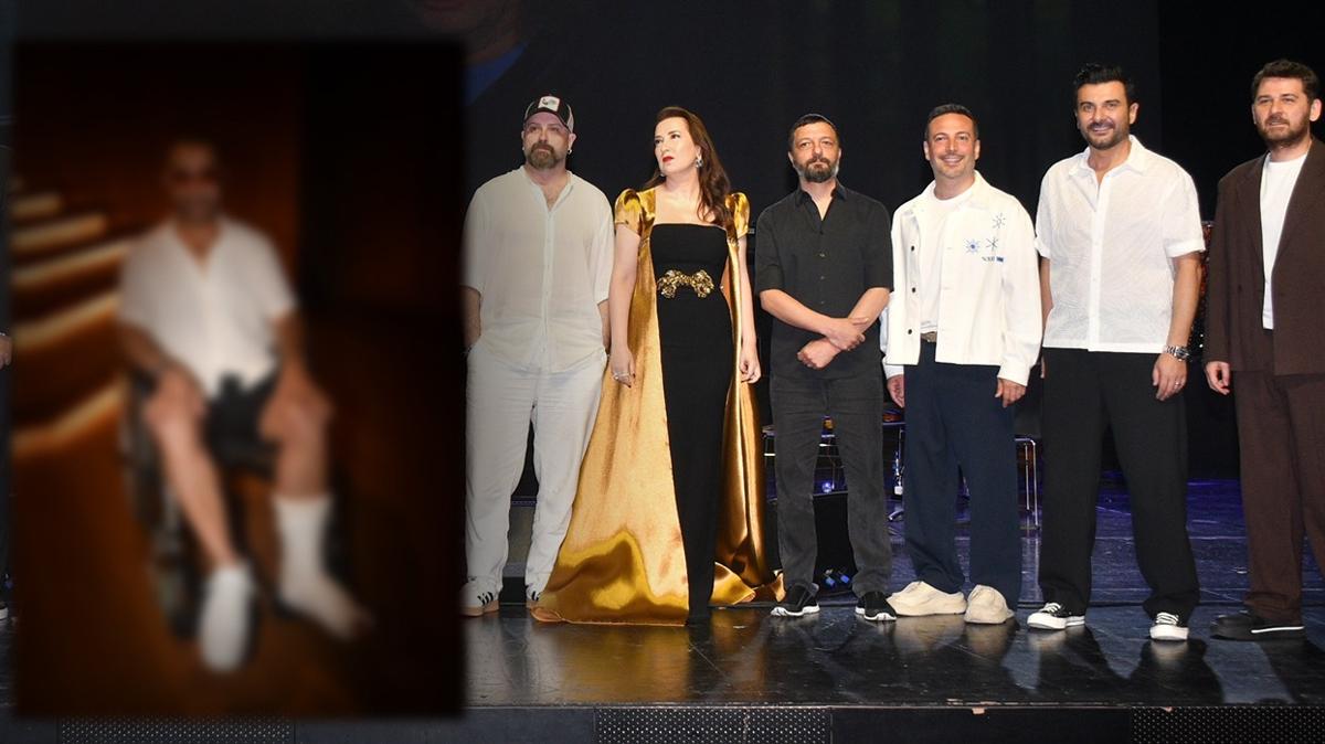 Kayahan konseri ncesi talihsiz kaza! Sahneye alyla kt