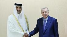 Bakan Erdoan, Katar Emiri ile grt