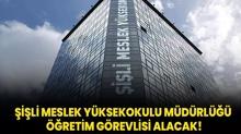 stanbul ili Meslek Yksekokulu Mdrl retim Grevlisi alacak!
