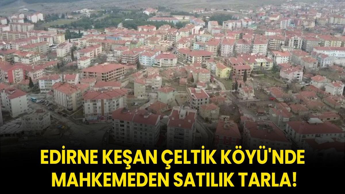 Edirne Kean eltik Ky'nde mahkemeden satlk tarla!