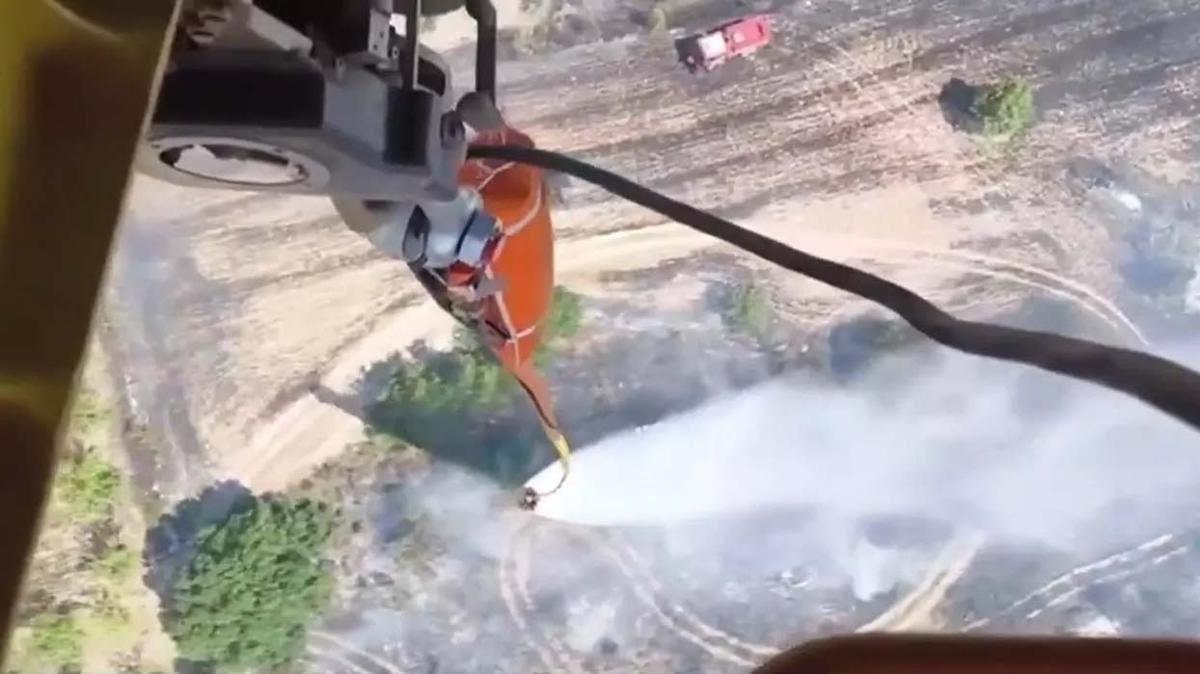 TSK'dan orman yangnlarna hava destei: 5 helikopter, 65 sorti