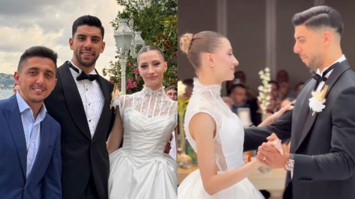 Milli Takm'n yldz Cenk zkacar evlendi! te grkemli dnden kareler