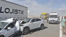 Aksaray'da feci kaza: 5 ara birbirine girdi, 11 kii yaraland