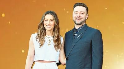 Justin Timberlake konser ei Jessica Biel film iin geliyor
