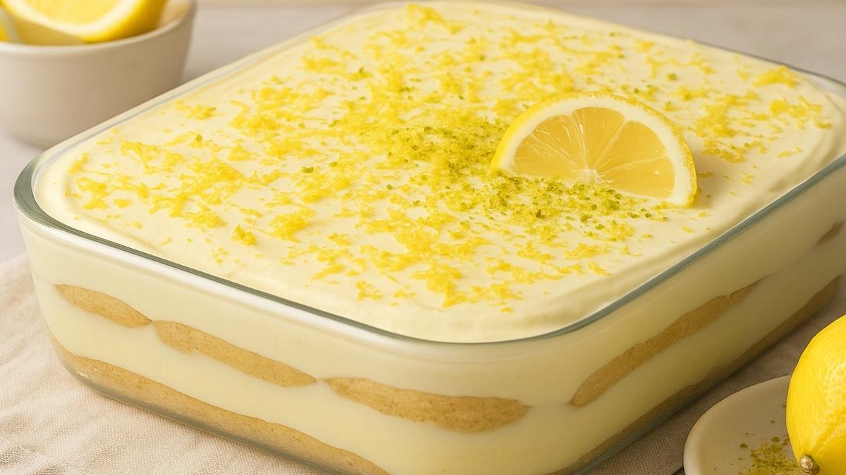 Limonlu tiramisu tarifi! Hem ferah hem lezzetli
