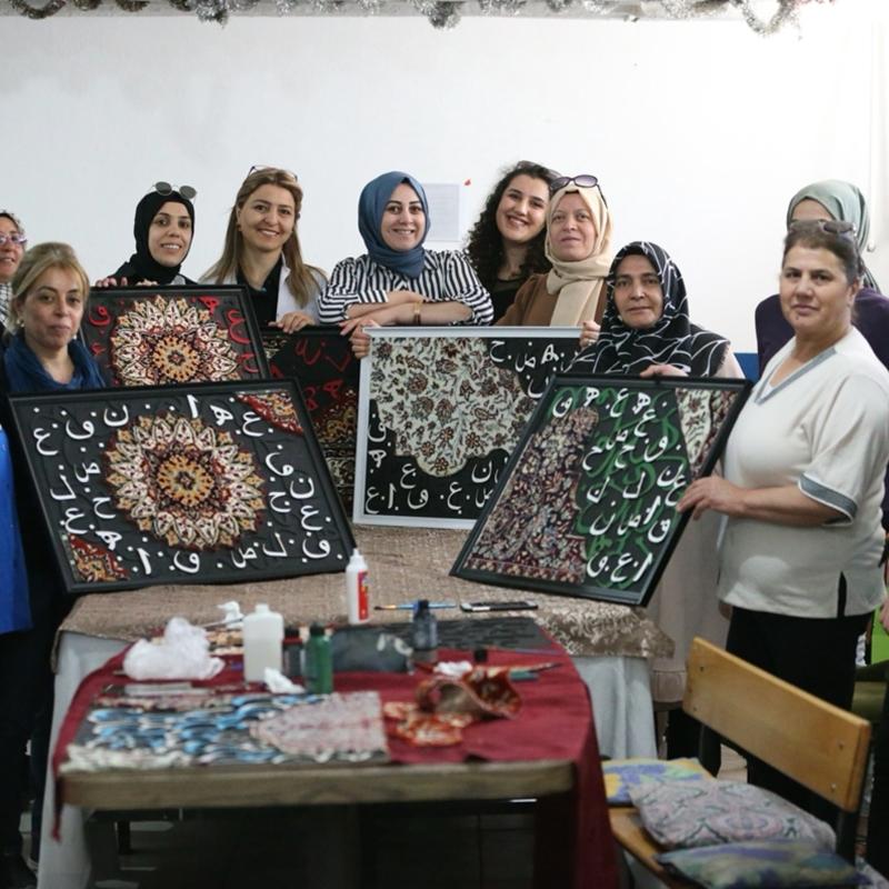 tl hallar kadnlarn elinde sanat eserine dnt
