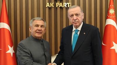 Bakan Erdoan, Tataristan Cumhurbakan ile grt