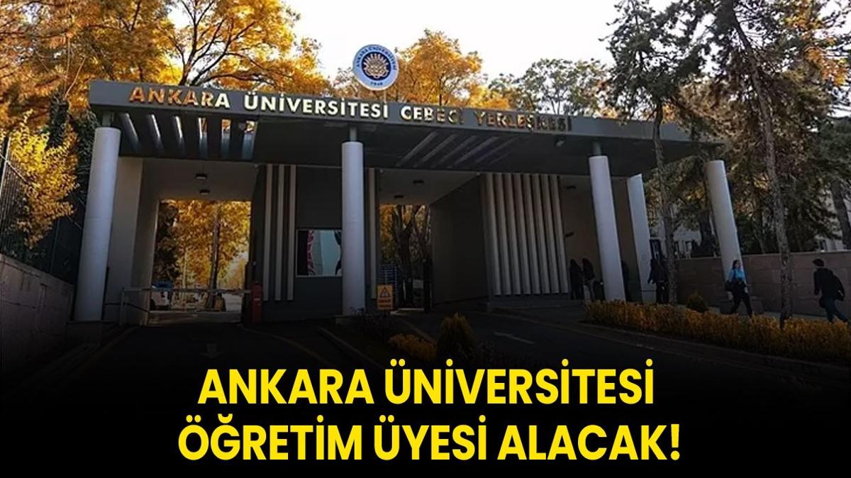 Ankara niversitesi retim yesi alacak!