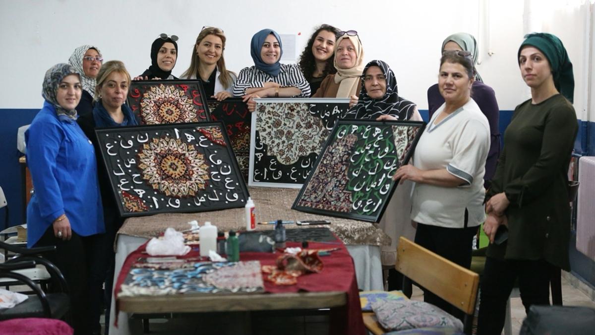 tl hallar kadnlarn elinde sanat eserine dnt