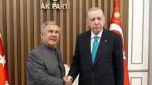 Bakan Erdoan, Tataristan Cumhurbakan ile grt