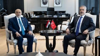 Bakan Fidan ile Mehedani ile bir araya geldi