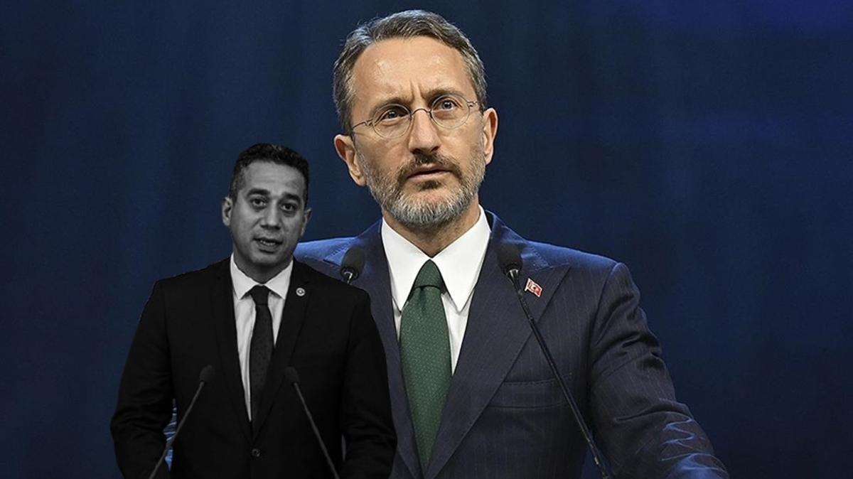 CHP'li Baarr'a Fahrettin Altun'dan ayar: Tehdit etti altnda kald