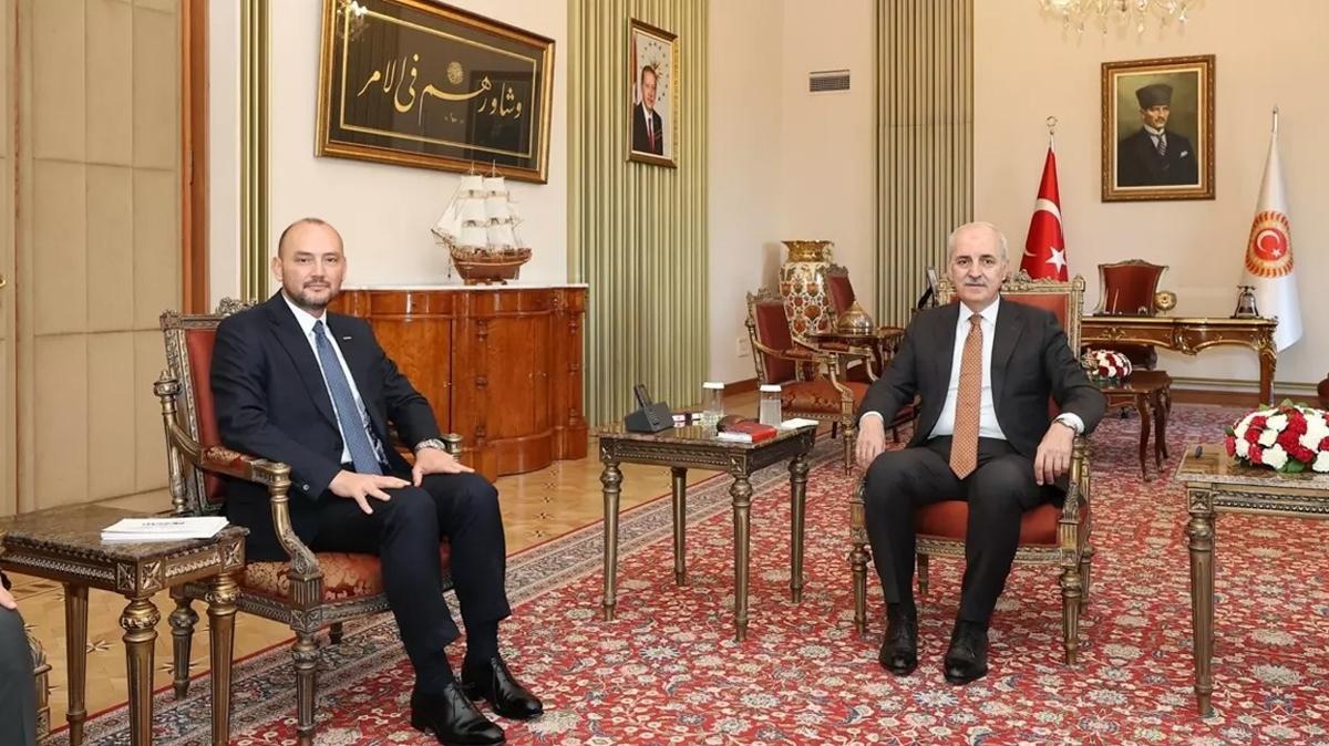 TBMM Bakan  Kurtulmu, MSAD Genel Bakan zdemir'i kabul etti