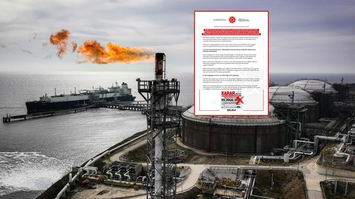DMM, doal gaz yalann rtt: Gl bir sbvansiyon var