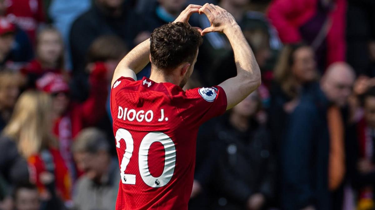 Liverpool, Diogo Jota'nn 20 numaral formasn emekli etti