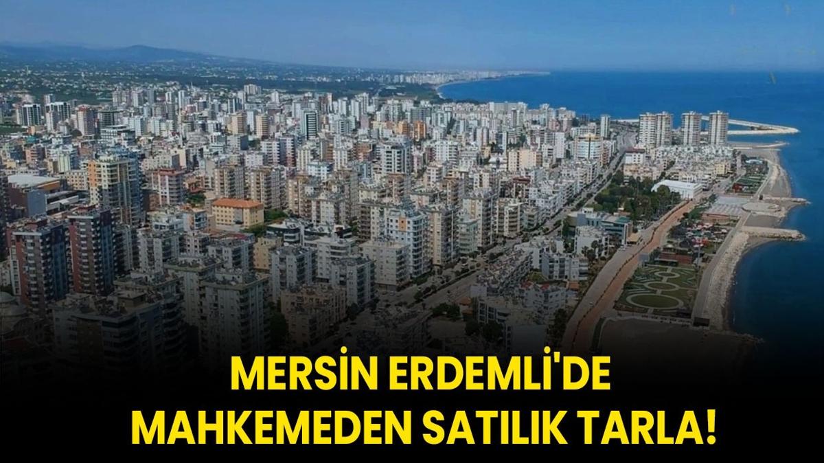 Mersin Erdemli'de mahkemeden satlk tarla!