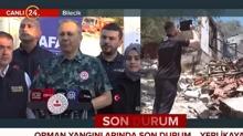 ileri Bakan Yerlikaya yangn blgesinde