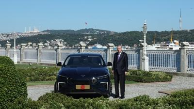 Bakan Erdoan, TOGG'un sedan modelini kulland