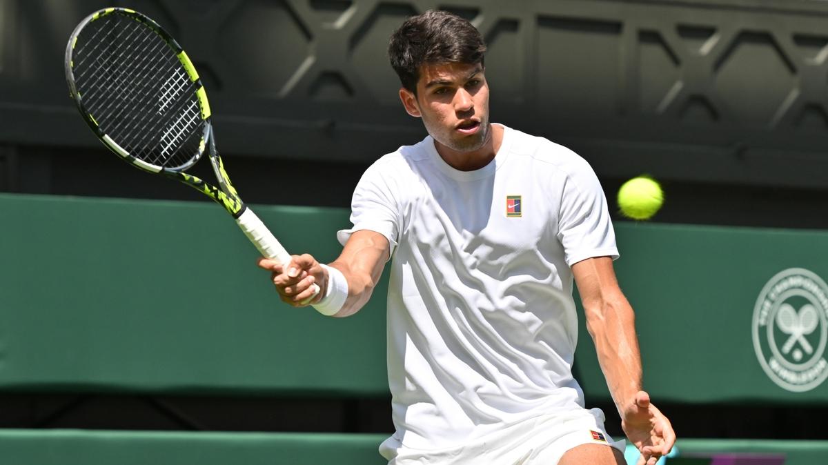 Carlos Alcaraz, Wimbledon'da son 16'ya kt