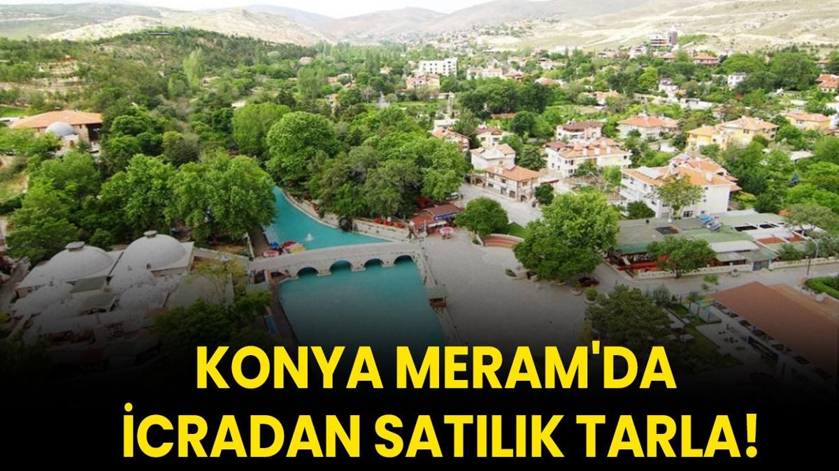 Konya Meram'da icradan satlk tarla!