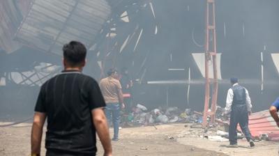 Van'da geri dnm fabrikasnda yangn