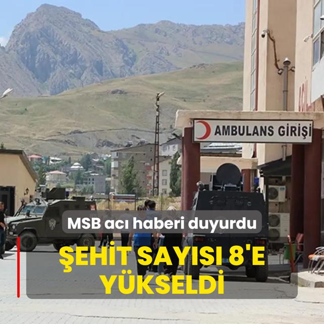 Maarada metan gaz nedeniyle ehit olan asker says 8'e ykseldi