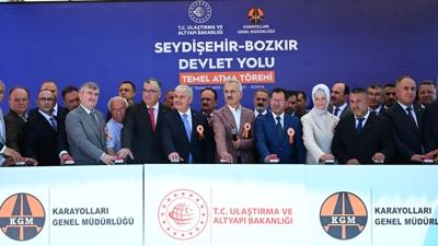 Sre 10 dakika ksalacak... Seydiehir-Bozkr Devlet Yolu'nun temeli atld