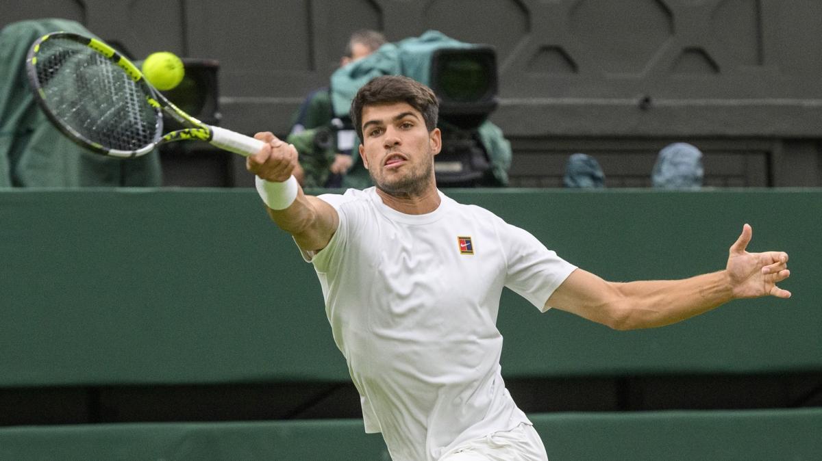 Carlos Alcaraz, Andrey Rublev'i rahat geti