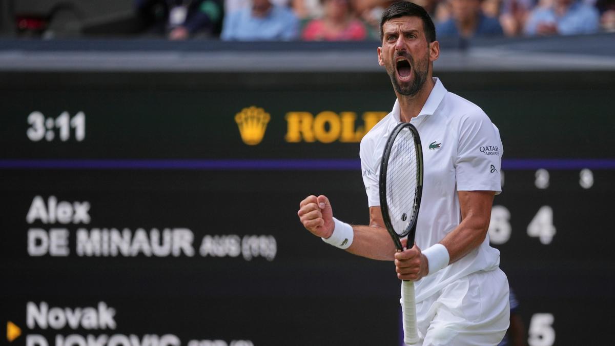 Novak Djokovic, Wimbledon'da eyrek finalde