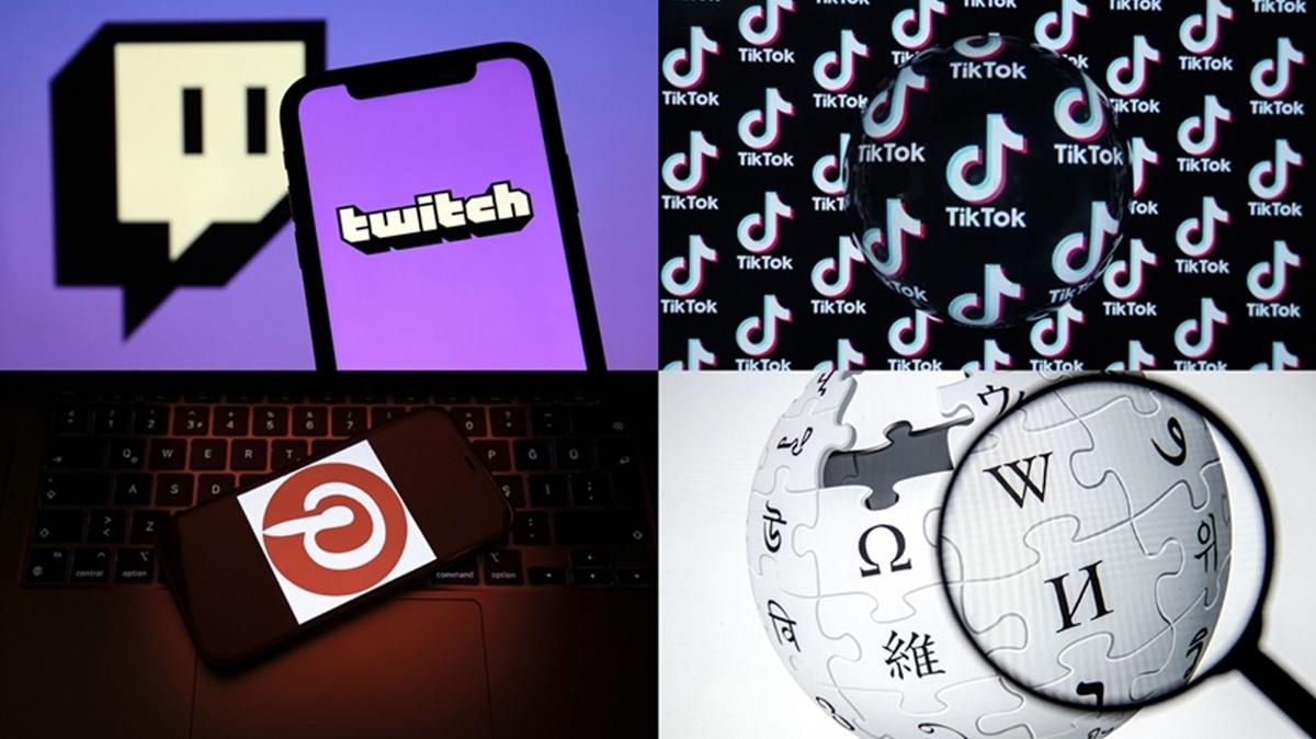 Rusya'da Twitch, TikTok, Pinterest ve Wikipedia'ya souk du