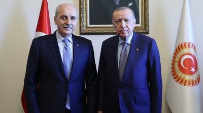 Masada 'Terrsz Trkiye' var... Bakan Erdoan, Kurtulmu ile grt